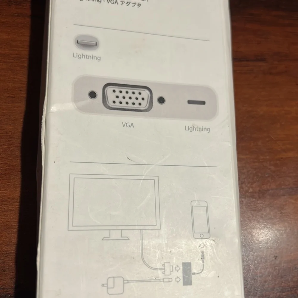 The lightening to VGA Adapter by Apple!